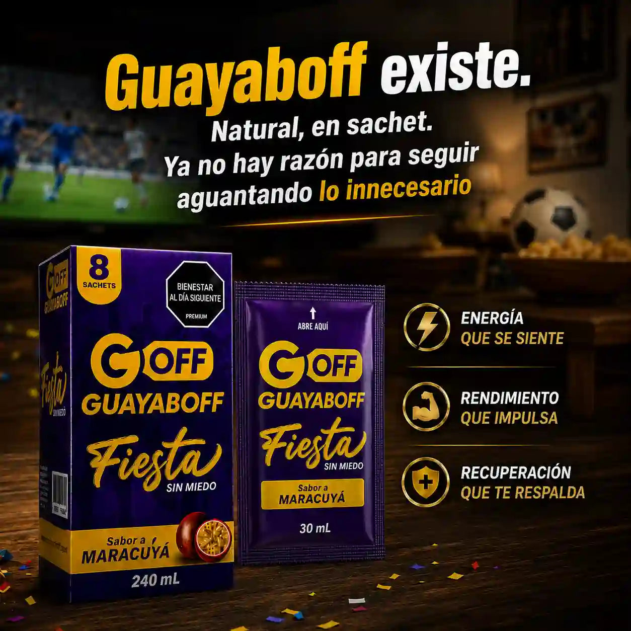 🔥 COMBO MODO MUNDIAL ⚽ Energía para Disfrutar + Recuperación para Rendir al Día Siguiente