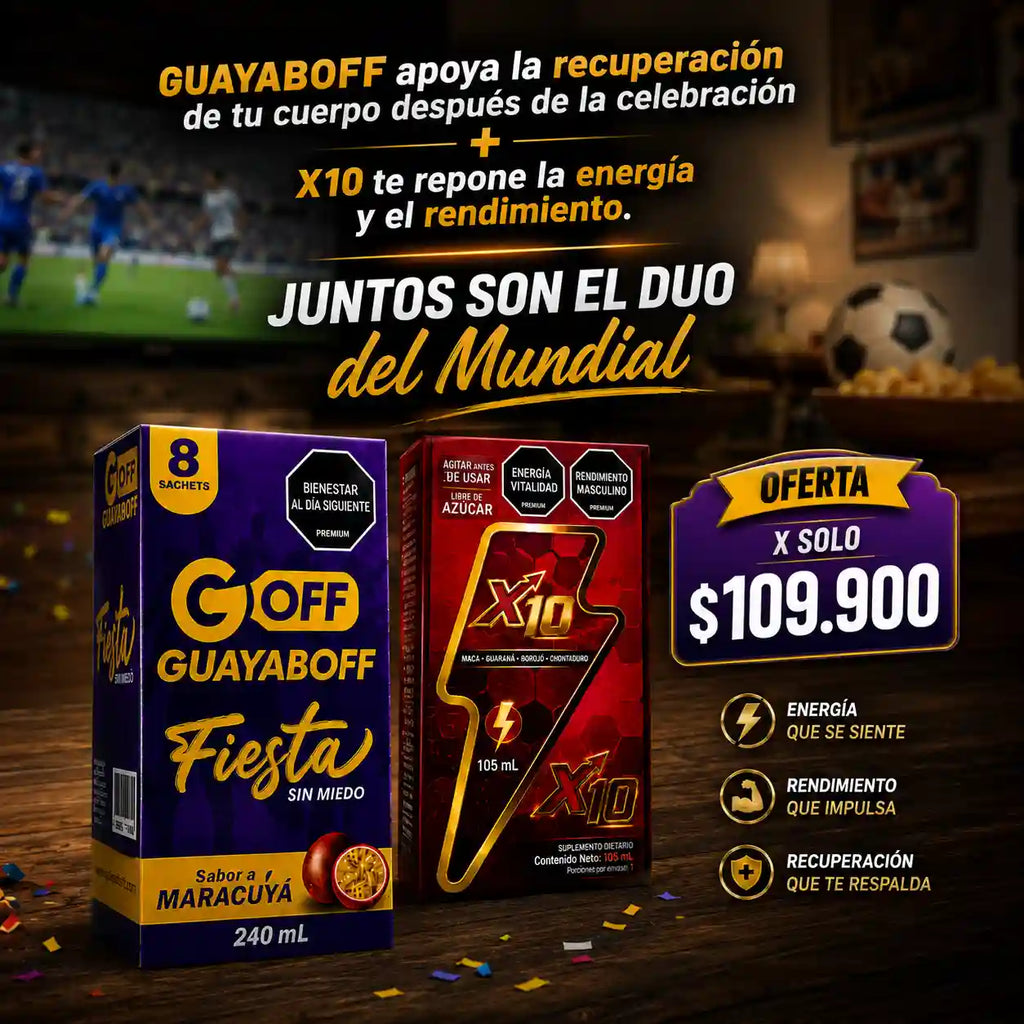 🔥 COMBO MODO MUNDIAL ⚽ Energía para Disfrutar + Recuperación para Rendir al Día Siguiente